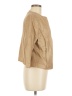 Black Label by Chico's 100% Cotton Metallic Gold Jacket Size Med (1) - photo 4
