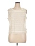 St. John Ivory Sleeveless Top Size XL - photo 1