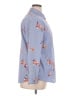 Foxcroft 100% Polyester Floral Blue Long Sleeve Blouse Size 16 - photo 4