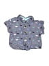 Little Beginnings 100% Cotton Blue Short Sleeve Button-Down Shirt Size 3-6 mo - photo 1