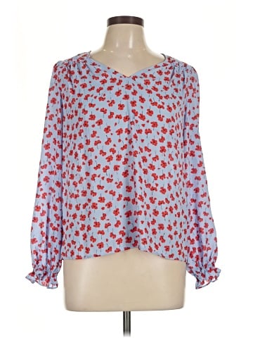 Ann Taylor Factory Long Sleeve Blouse (view 1)