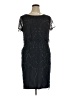PAPELL Studio 100% Polyester Blue Black Cocktail Dress Size 16 - photo 1