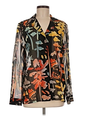 Lafayette 148 New York Long Sleeve Blouse (view 1)