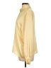 Jos. A. Bank 100% Polyester Houndstooth Yellow Long Sleeve Blouse Size 12 - photo 5