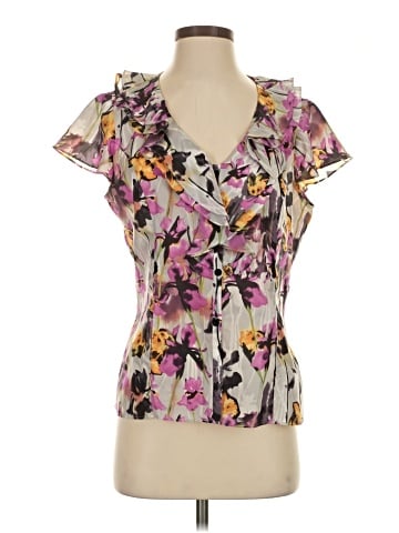 Zoa Short Sleeve Silk Top (view 1)