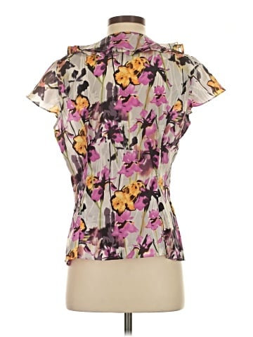 Zoa Short Sleeve Silk Top (view 2)