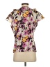 Zoa 100% Silk Purple Short Sleeve Silk Top Size 20 - photo 2