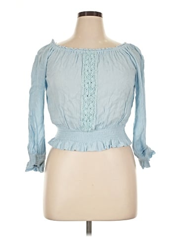 Planet Gold 3/4 Sleeve Blouse (view 1)