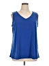 Susan Graver Blue Sleeveless Blouse Size XL - photo 1