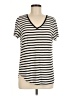 Green Envelope Stripes Ivory Short Sleeve T-Shirt Size M - photo 1