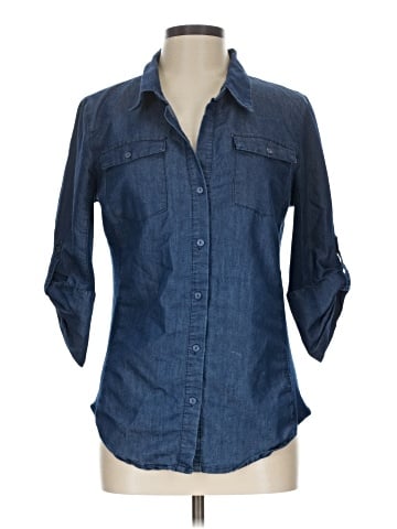 cavalini 3/4 Sleeve Button-Down Shirt (view 1)