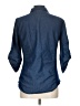 cavalini Blue 3/4 Sleeve Button-Down Shirt Size L - photo 2