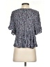 Rewind 100% Rayon Blue Short Sleeve Blouse Size S - photo 2