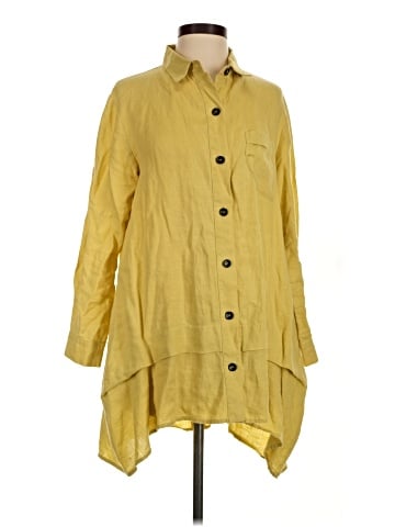 Comfy U.S.A. 3/4 Sleeve Button-Down Shirt (view 1)