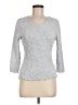 Haystacks Gray 3/4 Sleeve Top Size M - photo 1