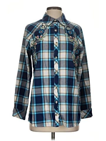 Tolani Long Sleeve Button-Down Shirt (view 1)