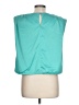 Glam 100% Polyester Teal Sleeveless Blouse Size L - photo 2