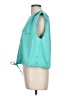Glam 100% Polyester Teal Sleeveless Blouse Size L - photo 5