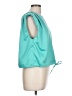 Glam 100% Polyester Teal Sleeveless Blouse Size L - photo 4