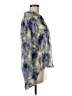 Free People Print Blue Long Sleeve Blouse Size M - photo 4