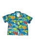 RJC 100% Cotton Tropical Blue Short Sleeve Button-Down Shirt 12-18 MO / 18 MO - photo 1