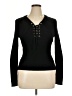 Moda International Black Pullover Sweater Size XL - photo 1