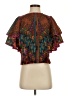 FARM Rio Aztec Or Tribal Print Multi Color Brown Short Sleeve Blouse Size XS - photo 1