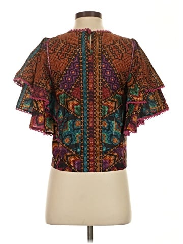 FARM Rio Short Sleeve Blouse (view 2)