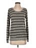 Harlowe & Graham Stripes Gray Pullover Sweater Size S - photo 1