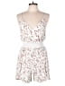 J for Justify 100% Polyester Floral White Romper Size L - photo 1