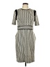 Gabby Skye Chevron-herringbone Gray Casual Dress Size 12 - photo 1