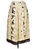 Pendleton 100% Silk Print Brown Silk Skirt Size 10 (estimated) - photo 2