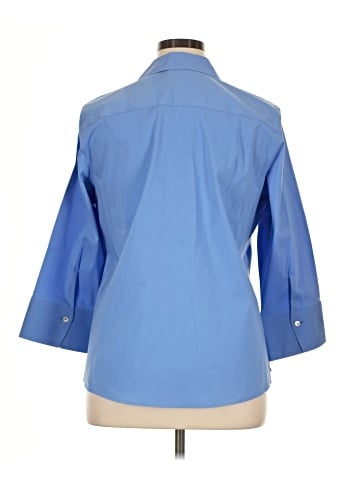 Foxcroft 3/4 Sleeve Button-Down Shirt (view 2)