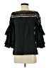 Esley Black 3/4 Sleeve Blouse Size S - photo 1