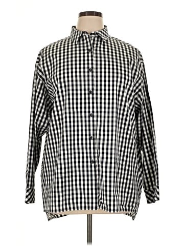 Lafayette 148 New York Long Sleeve Button-Down Shirt (view 1)