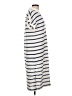New In 100% Polyester Stripes Ivory Casual Dress Size L - photo 4