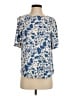 Monday Fun 100% Polyester Blue Short Sleeve Blouse Size XS - photo 1