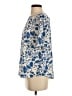 Monday Fun 100% Polyester Blue Short Sleeve Blouse Size XS - photo 5