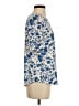 Monday Fun 100% Polyester Blue Short Sleeve Blouse Size XS - photo 4