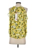 Parker 100% Polyester Yellow Sleeveless Blouse Size XS - photo 2