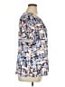 Chadwicks 100% Polyester Print Blue Short Sleeve Blouse Size XL - photo 4