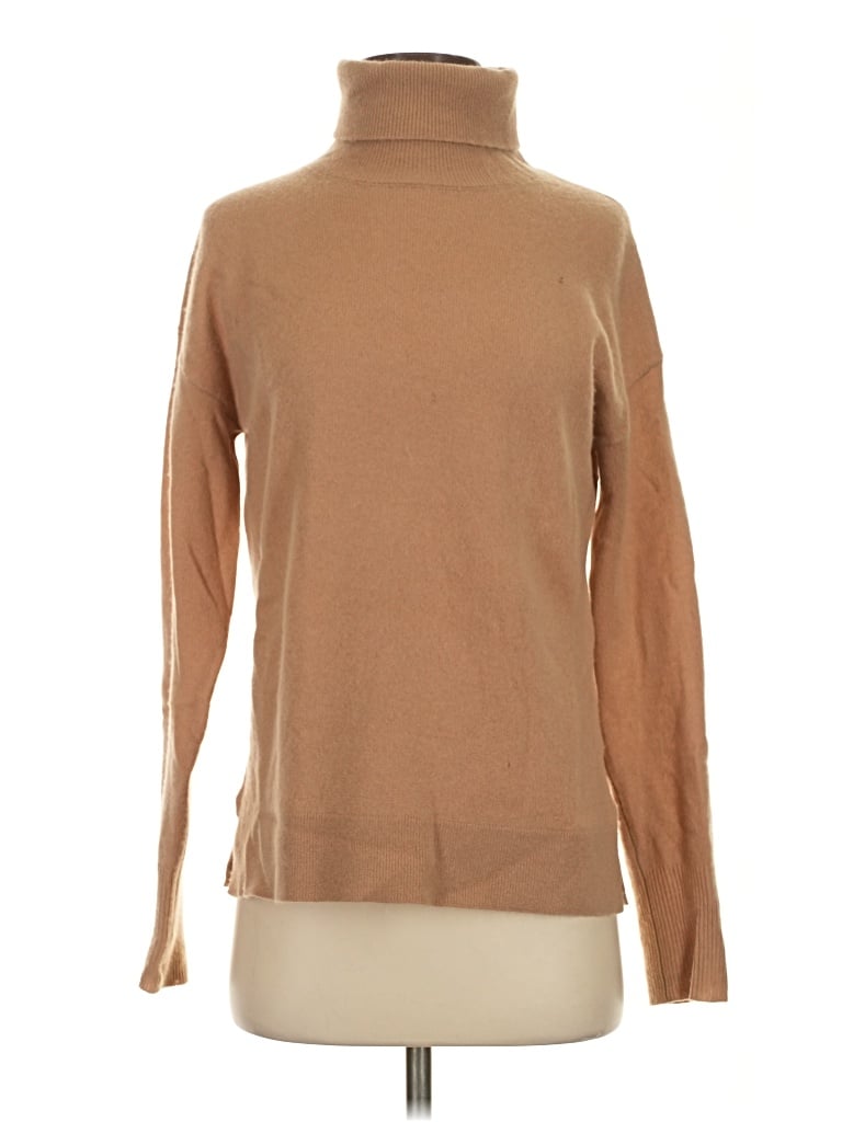 Pre-owned Halogen Cashmere Pullover Sweater In Tan