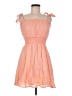 True Craft 100% Cotton Orange Casual Dress Size M - photo 1