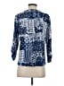 New Directions Blue 3/4 Sleeve Blouse Size S - photo 2