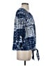 New Directions Blue 3/4 Sleeve Blouse Size S - photo 4