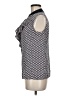 Tory Burch Black Blue Sleeveless Silk Top Size 8 - photo 5
