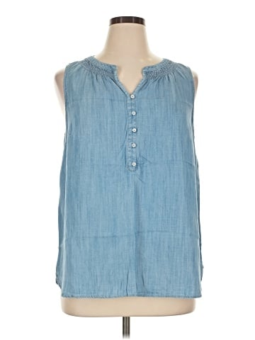 Talbots Sleeveless Button-Down Shirt (view 1)