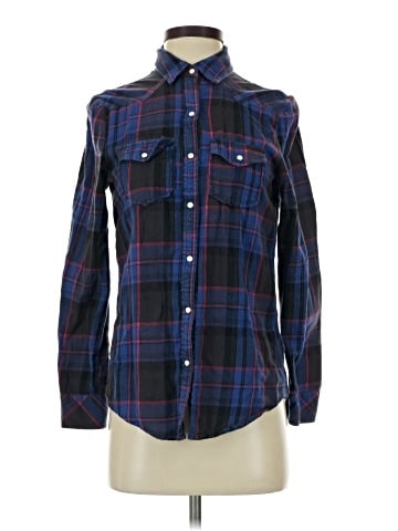 Rubbish Long Sleeve Button-Down Shirt (view 1)