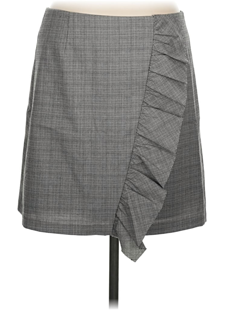 Pre-owned 1.state Formal Skirt In Gray