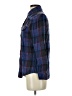 Rubbish Plaid Blue Long Sleeve Button-Down Shirt Size XS - photo 5